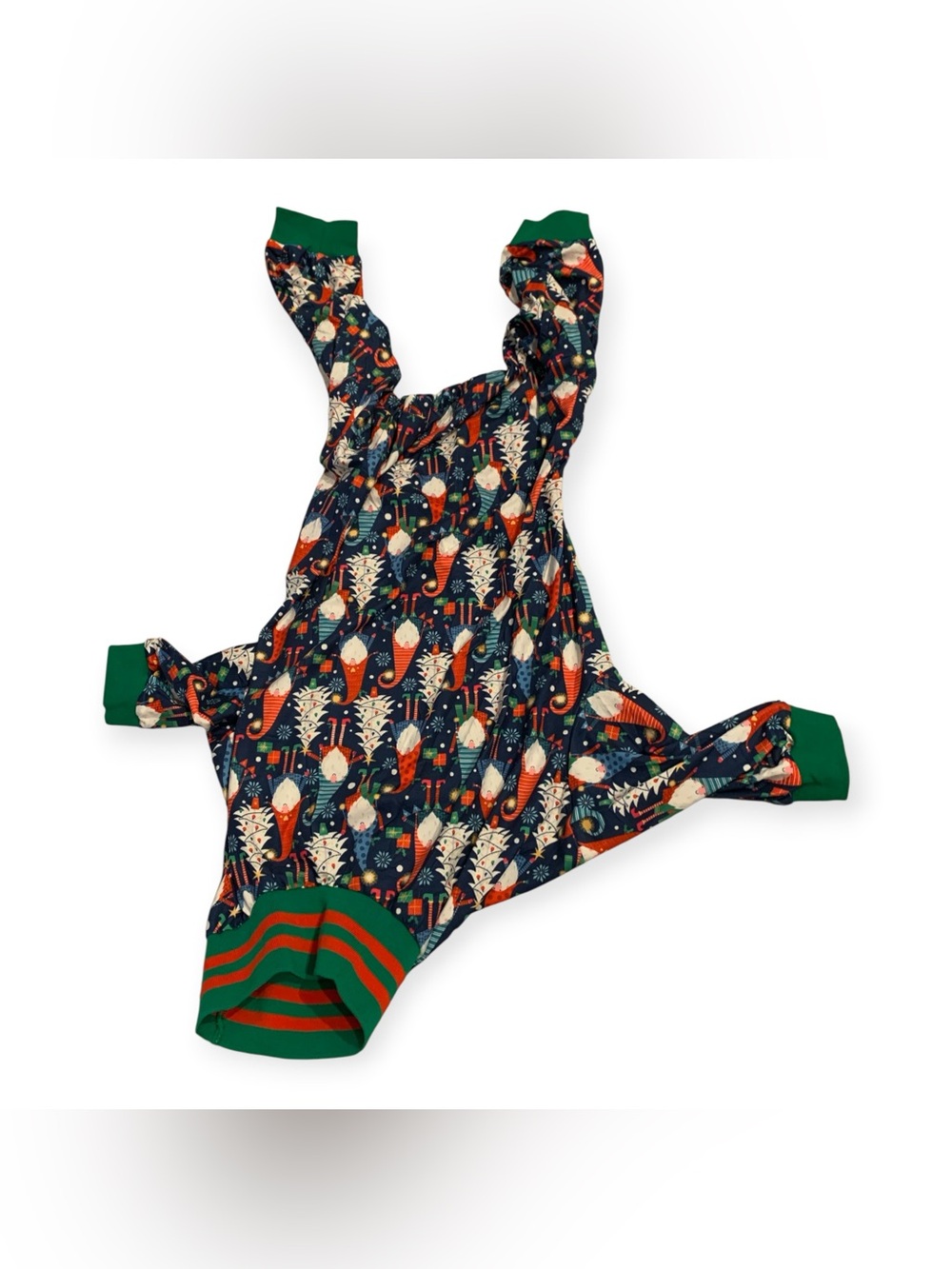 Holiday Dog Onesie - Green & Navy